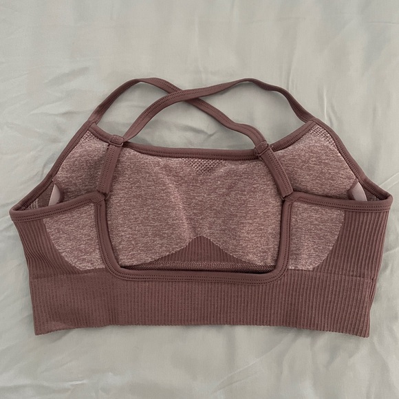 Do You Even brand sports bra size small in heathered Mauve NWOT - Picture 3 of 3